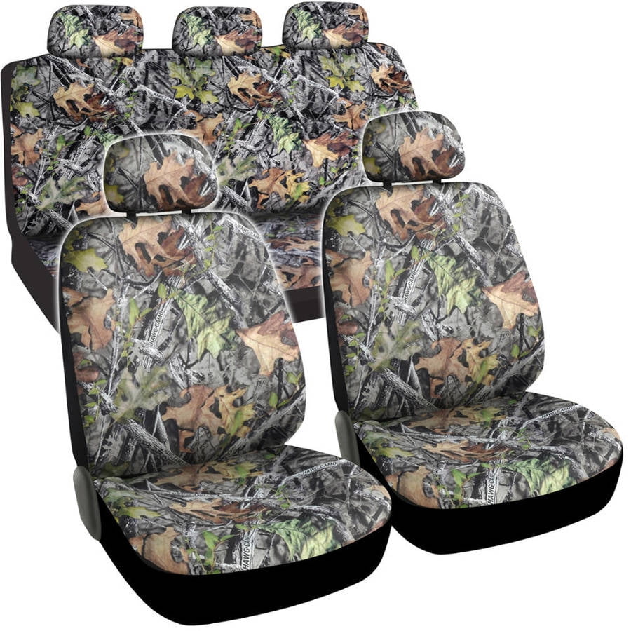 BDK Hawg Camo Full Car Seat Covers, Full Front and Rear Set, 9pcs