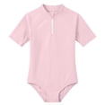 thumbnail image 3 of Swimsuits Girls Rash Guard Swimsuits Short Sleeve Zipper Bathing Suit Swimsuits for Girls 12-13 Years, 3 of 5