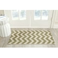 thumbnail image 3 of Safavieh Courtyard Bailey Chevron Indoor/Outdoor Area Rug, Green/Beige, 2' x 3'7", 3 of 10