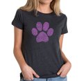 thumbnail image 1 of Women's Premium Blend Word Art T-shirt - XOXO Dog Paw, 1 of 2