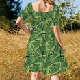 thumbnail image 4 of Copy of the classic seat fabric found on Melbourne Metro trams and trains! Sleeveless Dress fairy dress, 4 of 7