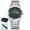 green, variant on Men Versatile Quartz Wristwatch, Luminous Dial Easy Read Low Light Casual Business Timepiece