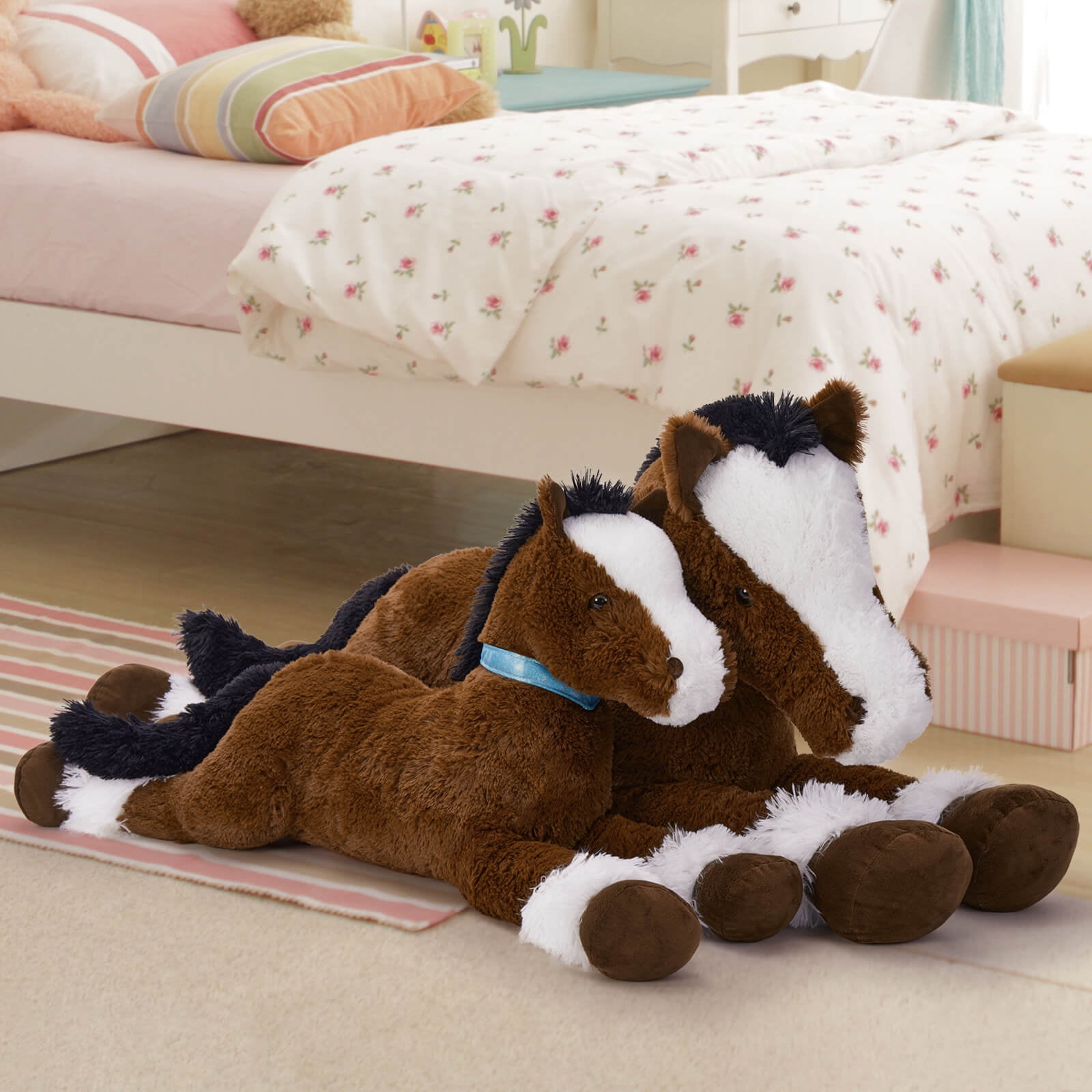 MaoGoLan 47" Giant Horse Stuffed Animal Large Stuffed Horse Plush Toy