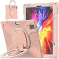 thumbnail image 1 of Funda a juego para iPad Pro de 12,9 pulgadas (2020) con correa para el hombro, soporte de anilla ajustable grande, portalápices y protección contra golpes., 1 of 5
