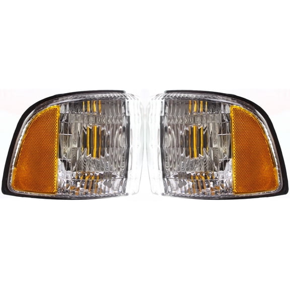 For Dodge Ram 1500 / 2500 / 3500 Parking Signal Light Unit 1999 00 01 2002 Driver and Passenger Side Pair For CH2520119 | 55054773AD