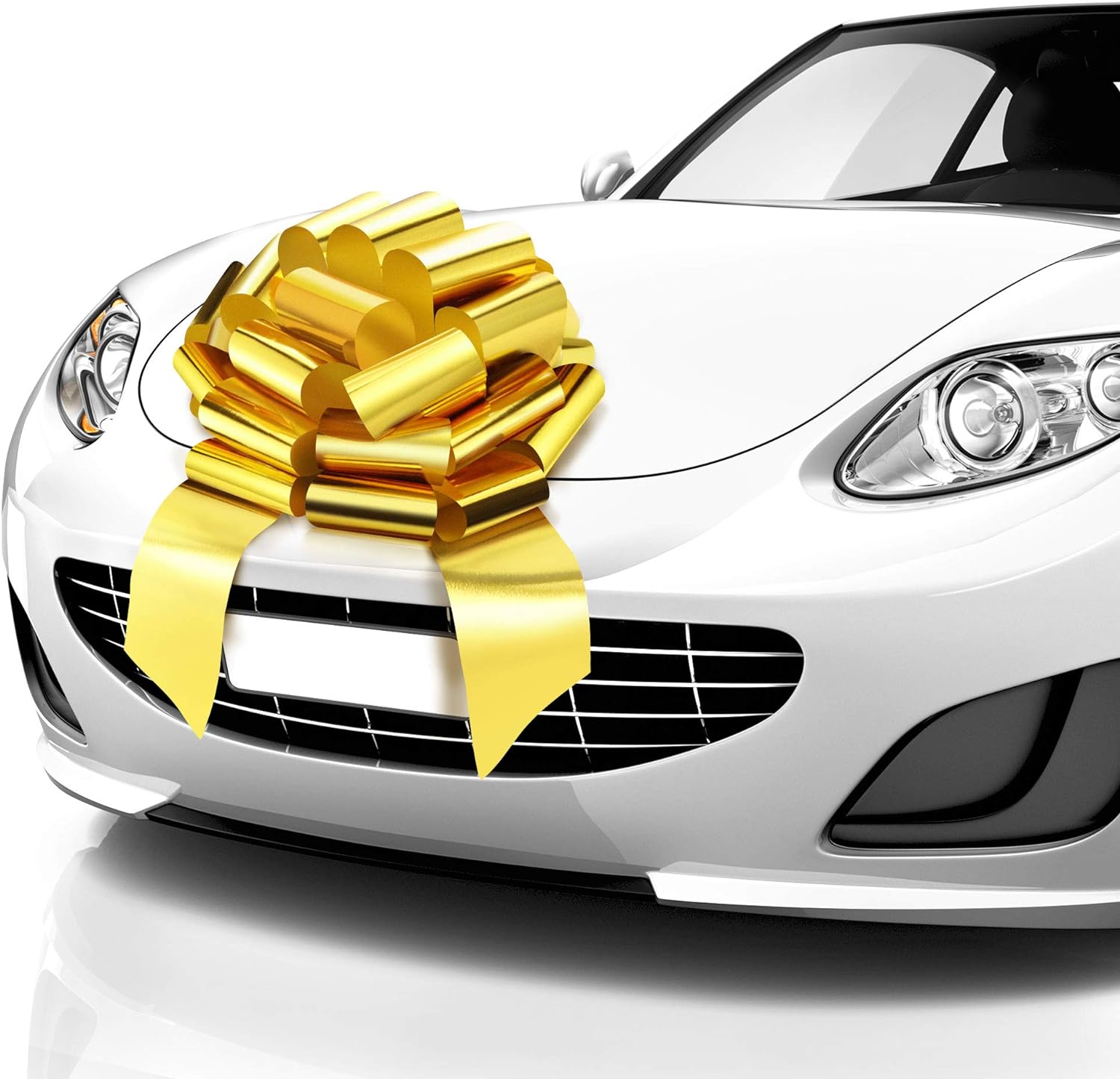 Décorations De Voiture De Mariage - 20 Pièces Nœuds Papillon Fleuris Artificiels Pour Poignées De Porte, Rétroviseurs (35 Cm) - 2