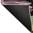 thumbnail image 5 of Addison Rugs Mayfield Premium Machine Washable Transitional Stripes Black Rectangle Rug, 1'8" X 2'6" Machine Washable Transitional Stripes Black Oversized Sherpa Throw Blanket, 5 of 6
