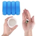 thumbnail image 4 of Unique Bargains 1 Pc Pill Case 4 Grid Push-Pull Pill Box Blue, 4 of 6