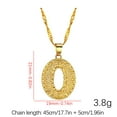 thumbnail image 3 of Guodhu Initial Necklace for Women Men, Gothic Gold Plated 26 Letters Name Pendant Necklace, 3 of 4