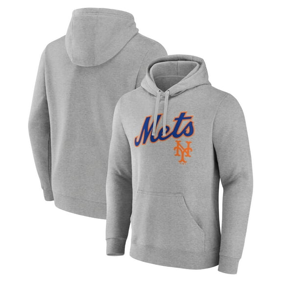 Men's Gray New York Mets Wahconah Pullover Hoodie