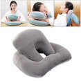 thumbnail image 2 of Memory Foam Explosions Pillow Support for Office Travelling Desk gray, 2 of 7