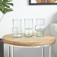thumbnail image 2 of DecMode 4"W,7"H Small Bubble Style Recycled Glass Vase with Varying Shapes, Set of 3, 2 of 14