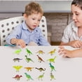 thumbnail image 4 of Glow in The Dark Dinosaur Figures Set, 16 Pack Pink Stegosaurus Models, Realistic Plastic Dinosaur Toys for Collectors, Educational Dinosaur Party Favors for Ages 3+, Luminescent Dino Figures, 4 of 6