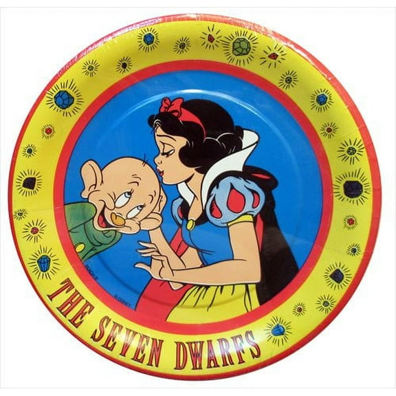 Snow White and the Seven Dwarfs Vintage Small Paper Plates (8ct)