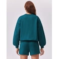 thumbnail image 4 of Pinspark Women's 2 Piece Matching Sets Long Sleeve Sweatshirts Sweatsuit 2024 Fall Trendy Tracksuit Travel Short Set, 4 of 5