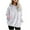 White, variant on Hoodies for Women Pullovers Sweaters for Elderly Women Girl 12 Ladies Sweatshirts Small Women's Pullover Hoodies Womens Lightweight Pullover Sweatshirts Hoodie Happy Face Hoodie Sleeveless White 2XL