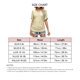 thumbnail image 3 of Top de verano para mujer, dobladillo fruncido, cuello en V, ojales, manga corta, color puro, camisa de verano, Top amarillo L, 3 of 7