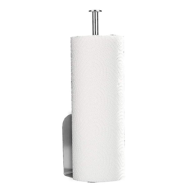 Soporte para papel de cocina diversificado vertical, soporte de papel para montaje en pared, estante de almacenamiento