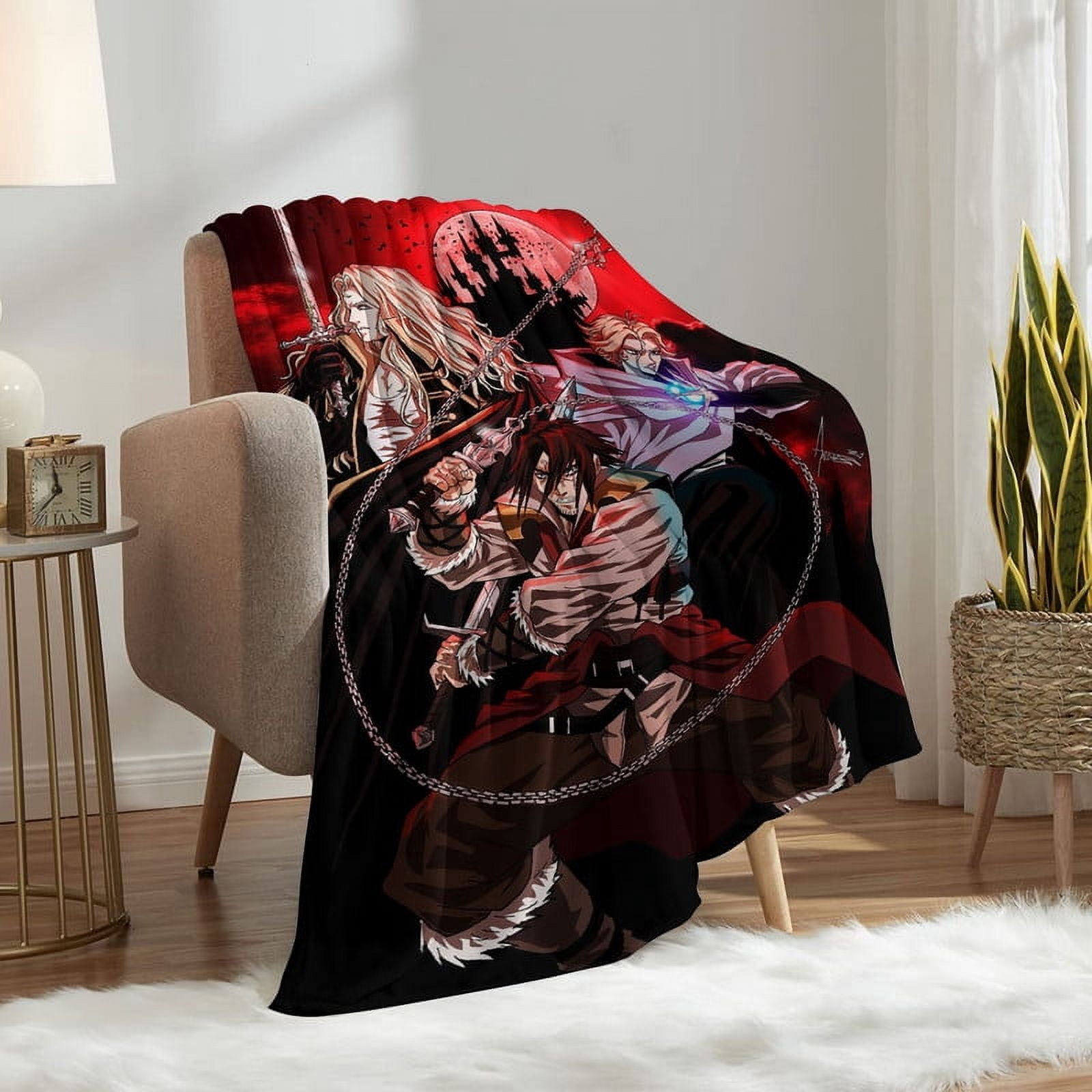 Castlevania Throw Blanket Gifts for Fans Lover Girls Boys Women Present Hoodie Him Bed 30"x40"
