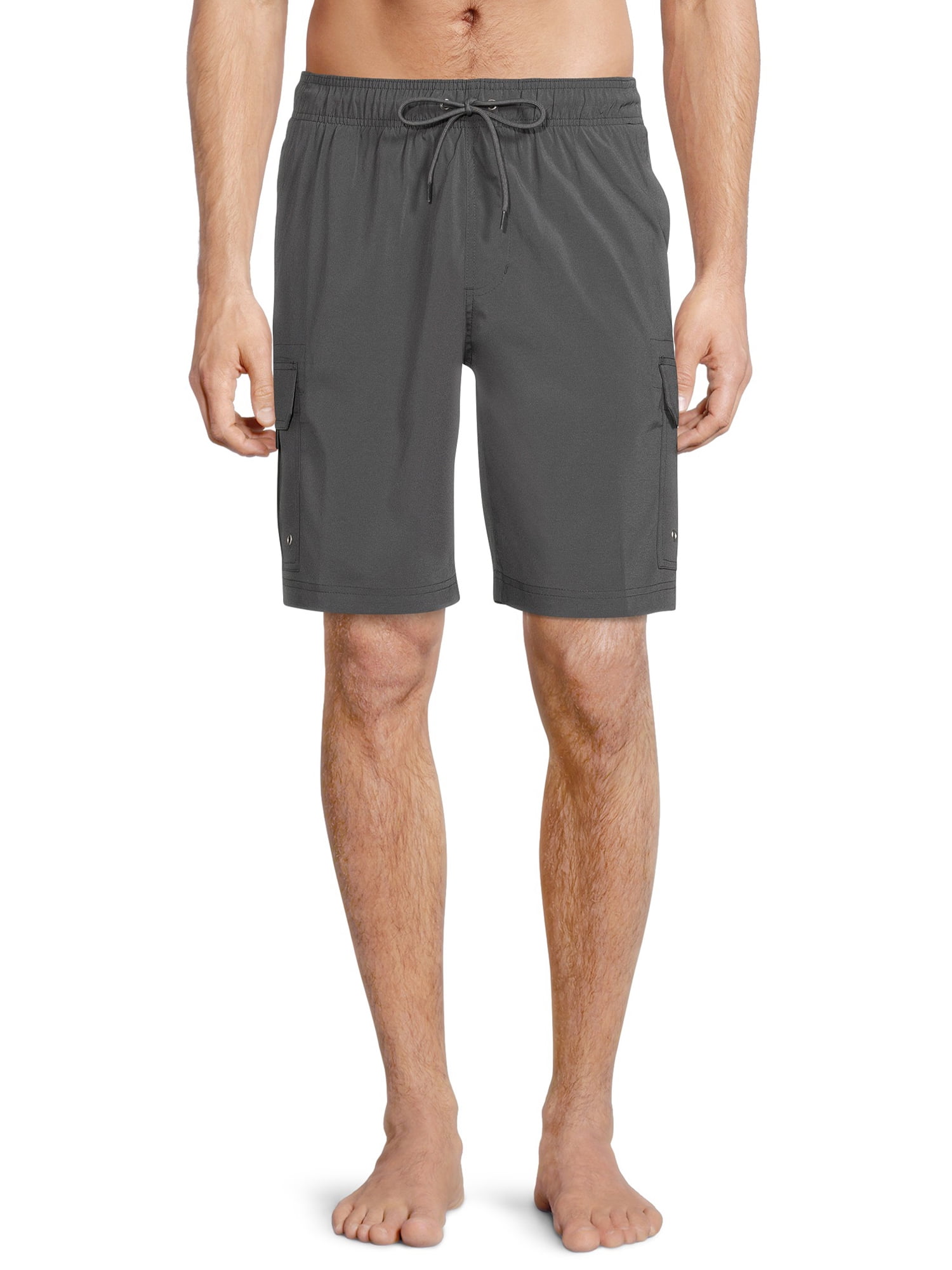 Men's and Big Men's 9" Cargo Swim Short, up to Size 5XL