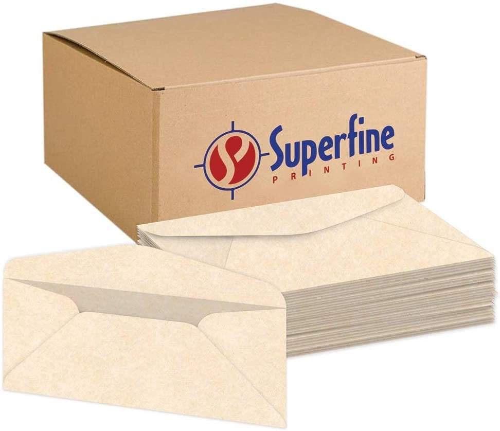 Premium Parchment #10 Business Envelopes - for Invitations, Greetings, Holiday, Office, Invoices, Letters, Mailings| 4 1/8 x 9 1/2 Inches | 500 Per Pack (Natural)
