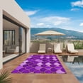 thumbnail image 3 of Purple Fish Scale Outdoor Rug for Patio/Deck/Porch, Non-Slip Large Area Rug 5 x 8 Ft, Modern Geometric Ombre Abstract Moroccan Indoor Outdoor Rugs Washable Area Rugs, Camping Rug Carpet Runner, 3 of 8
