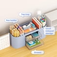 thumbnail image 3 of Organizador de escritorio Marbrasse con 3 cajones y 7 compartimentos azul, 3 of 7