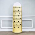 thumbnail image 2 of FixtureDisplays® Double Sided Slatwall Rotating Display Wood Floor Standing Rack New Model 10309, 2 of 12