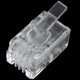 thumbnail image 4 of Conector RJ9 de plástico transparente, 30 unidades, 4P4C, adaptador telefónico, 4 of 8