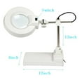 thumbnail image 3 of INTBUYING Benchtop Magnifier Lamp 20X Magnification Reading Working Crafts Workbench Repair Tool Foldable, 3 of 6