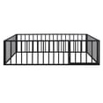 thumbnail image 6 of Bellemave Queen Size Metal Floor Bed Frame, Montessori Bed with Safety Guardrails and Door, No Weight Limit and Easy Assemble Playhouse Queen Bed Frame（Black）, 6 of 7