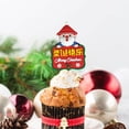 thumbnail image 6 of Merry Christmas Cake Toppers, Cupcake Decoration, Holiday Theme Party Supplies Colorful Tasteless Christmas Cake Decoration , Style F, 6 of 8