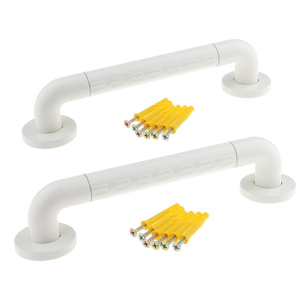 2 Piezas de material acero Inoxidable para Montaje en Pared, Agarre de Seguridad, Barra de Agarre, Bañera, , Niños Mayores, Riel, Herramienta Antideslizan Yuyangstore Barra de agarre del baño de metal