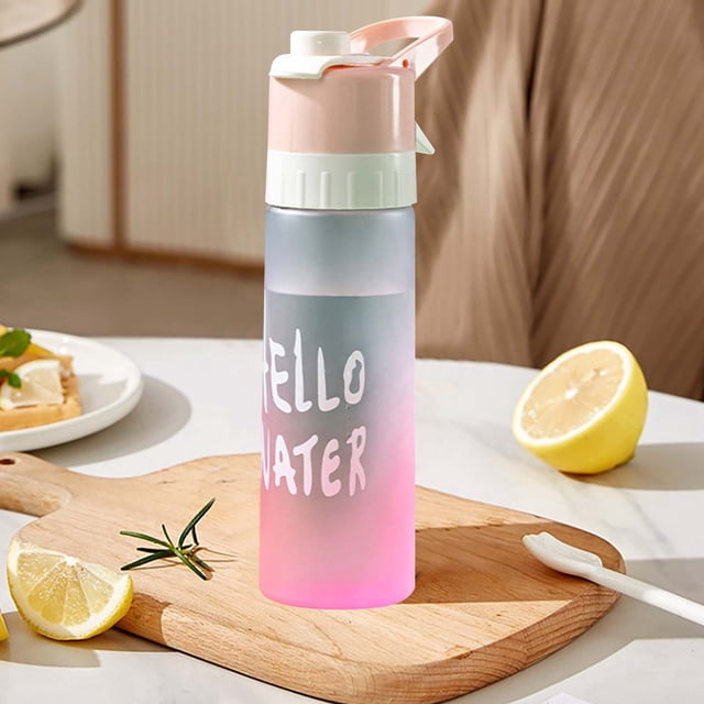 Sports Water Bottle with Spray Function for Men and Women Large Capacity Portable Hydration Solution
