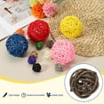 thumbnail image 3 of Uxcell 6 Pcs Wicker Rattan Balls 1.2 Inch Rattan Decorative Balls Vase Fillers for Wedding Party Centerpiece Bowls Home Decoration, Brown, 3 of 5