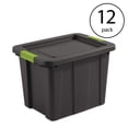 thumbnail image 2 of Sterilite Tuff1 Latching 18 Gal Plastic Storage Container & Lid (12 Pack), 2 of 3