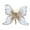 White, variant on Wadada Christmas Tree Butterfly Decorations Glitter Hollow Butterfly Ornaments Hanging Butterfly Decorations with Clips and Stems for Xmas Holiday Crafts and Christmas Tree (White)