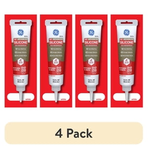 GE Advanced Silicone 2 Kitchen & Bath Sealant, 4-Pack