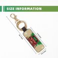 thumbnail image 3 of Wukai Christmas Vintage Red Truck Print Leather Car Keychain, Universal Key Fob Keychain, Leather Key Chain Holder for Men and Women,360 Degree Rotatable, 3 of 5