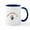 White/Navy Inside, variant on CafePress - Valentine Penguin Mugs - 11 oz Ceramic Mug - Novelty Coffee Tea Cup