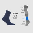 thumbnail image 3 of COSYFEEL Women's Bamboo Dress Socks Crew Soft Thin Seamless Toe, 3 Pairs, 3 of 7