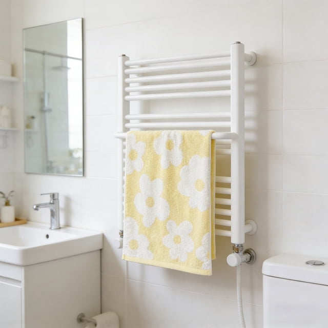 Toalla facial y corporal suave, absorbente y sin pelusa: tejido jacquard floral acolchado para un secado delicado, toalla de baño de secado rápido para uso diario.