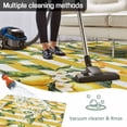 thumbnail image 5 of Lemon Leaves Outdoor Rug 6x9 Ft - Reversible Patio Rug Outdoor Camping Rugs, Yellow Vertical Stripes Spring Flowers Washable Indoor Outdoor Area Rugs, Non-Slip Outdoor Carpet Runner for Deck/Porch, 5 of 8