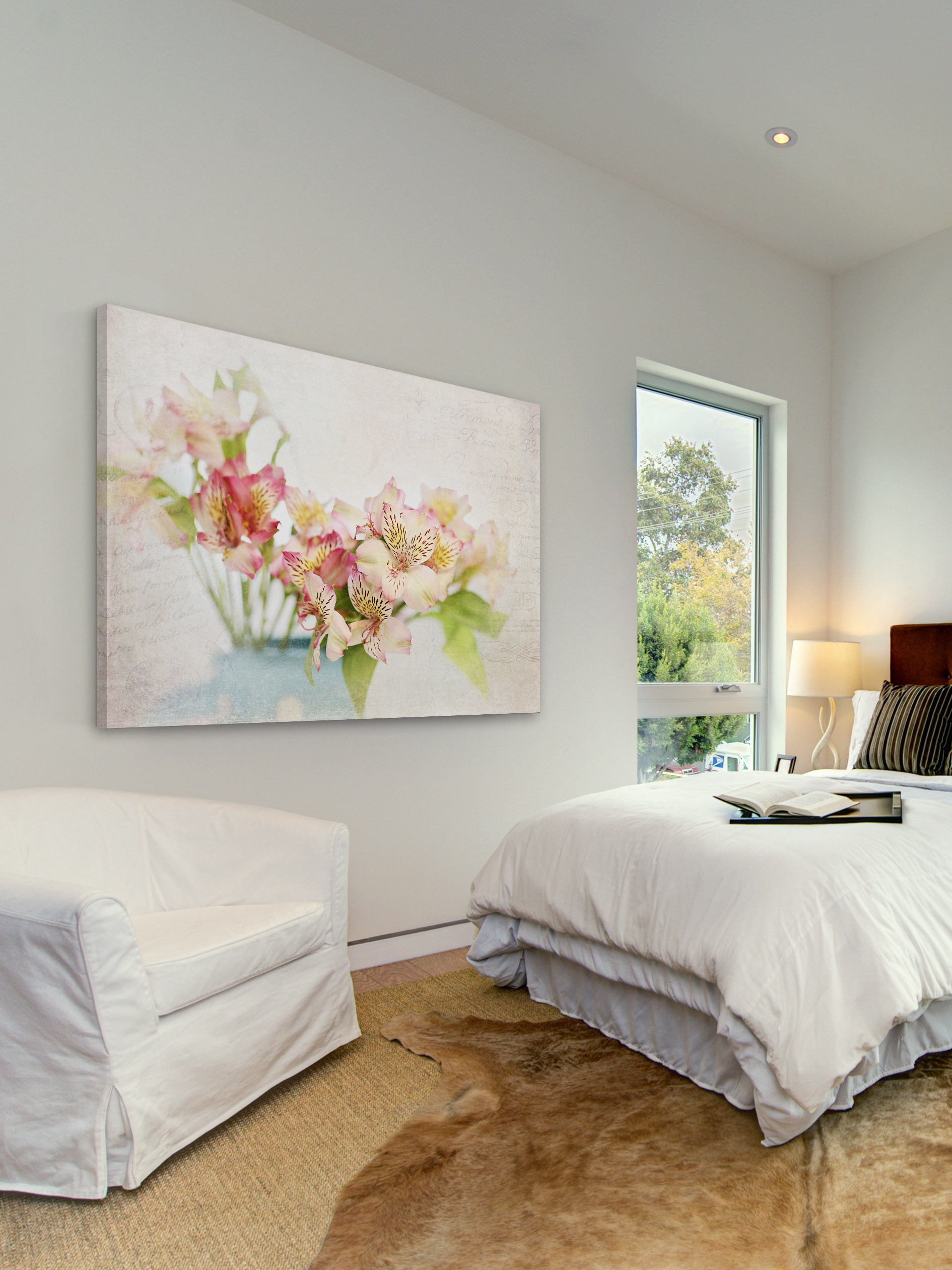 "Alstroemeria" Painting Print on Wrapped Canvas