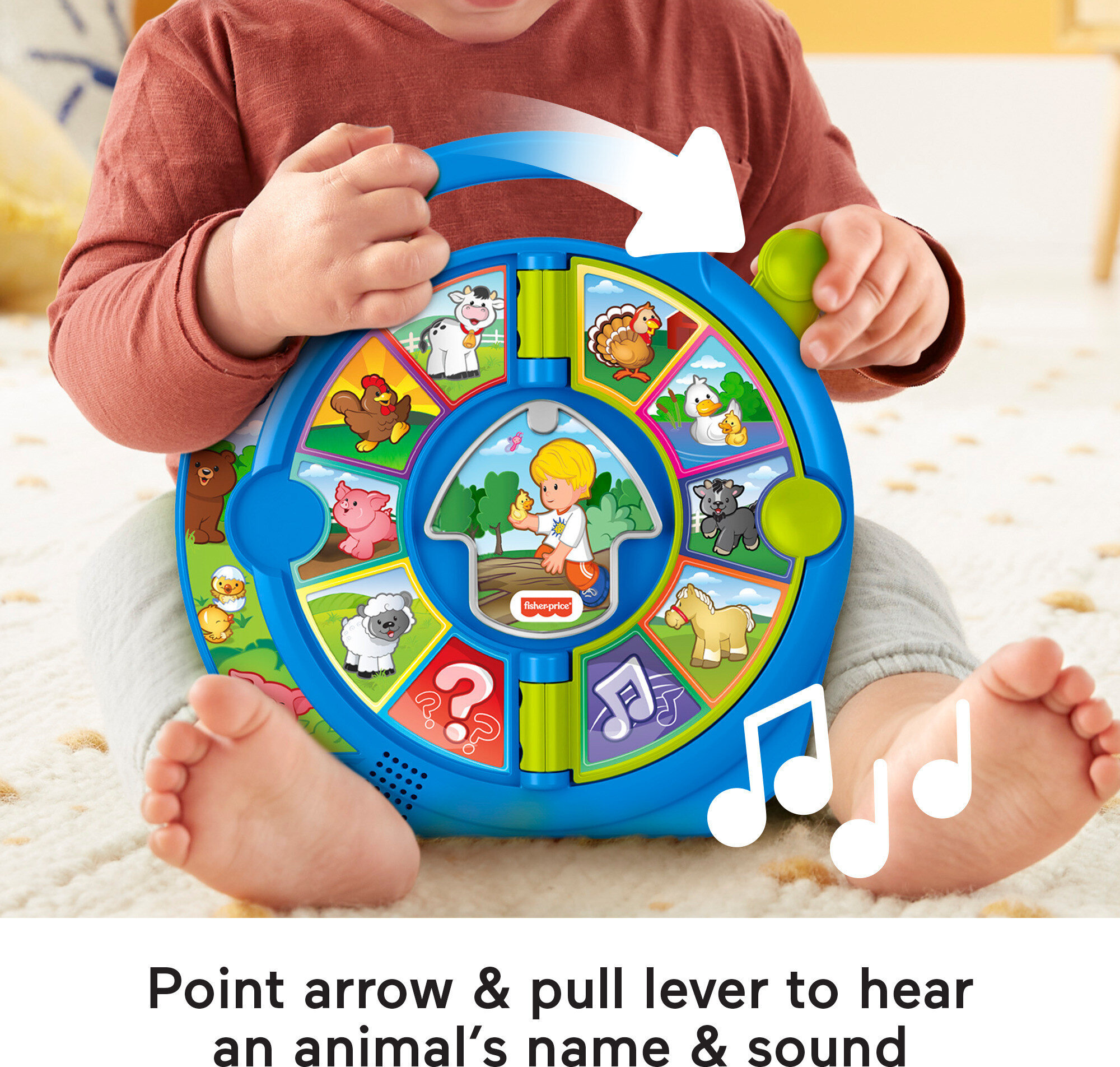 Fisher-Price Little People World of Animals See ‘n Say Toddler Musical Learning Toy - image 3 of 6