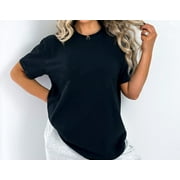 Plain BLACK Unisex Shirt, Soft and Comfy Shirts, District VIP , Empty Shirt, Soft Plain Tee, Blank T-Shirt, Workout Tee, Everyday Top SMALL