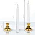thumbnail image 5 of 7.9" Flameless Taper Candles with Candlesticks - Pack of 9, Battery Operated LED Window Candles with Remote and Timers, Warm White Flickering Light, Last for 150+ Hours, 5 of 5