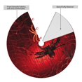 thumbnail image 2 of Yiaed Black Spider Web With Spiders Print Christmas Tree Skirt , Tree SkirtsTree Mat for Christmas Winter Holiday Indoor Decorations-30", 2 of 7