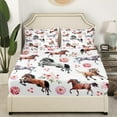 Horse Sheet Set for Kids Boys Girls Teens,Farmhouse Western Cowboy