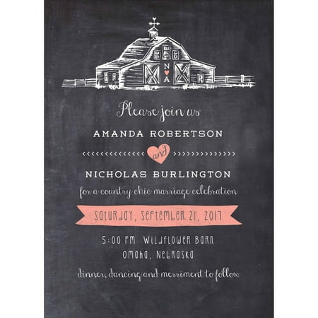 Country Chic Barn Standard Wedding Invitation